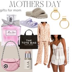 Mother’s Day gift ideas, gifts for mom, gifts for women, pajama sets, gold earrings, ilia highlighter, Ugg slippers, Tory Burch handbag, the tote bag, Birkenstocks, Follow my shop @Femmepetal1 on the @shop.LTK app to shop this post and get my exclusive app-only content! #liketkit #LTKunder100 #LTKunder50 #LTKGiftGuide @shop.ltk https://liketk.it/46JS5 Ilia Highlighter, Ugg Slippers, Tory Burch Handbags, Miss Dior, The Tote Bag, Mom Gifts, Pajama Sets, Highlighter