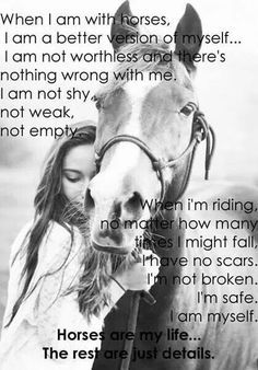 a woman standing next to a horse with the caption'i am not wrong '