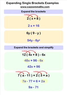 two numbers and one number are in the same row, which is an example for each