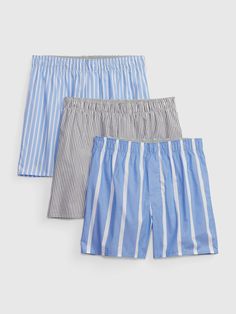 Cotton Boxers (3-Pack) | Gap Casual Gap Bottoms For Daywear, Gap Cotton Bottoms For Daywear, Gap Bottoms For Daywear In Summer, Gap Bottoms For Summer Daywear, Gap Summer Daywear Bottoms, Boxer Shorts For Women, Coast Style, Mens Boxer Shorts, Stylish Hoodies