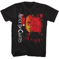 PRICES MAY VARY. GRUNGE ON! Alice in Chains vintage style apparel. Grunge out with awesome 90's band clothes YEP, IT'S OFFICIAL! Our cool graphic t shirts are 100% authentic and officially licensed. These super comfy tees are designed and printed in the USA by American Classics, a leader in high-quality retro, vintage style apparel since 1994 HIGH QUALITY CLOTHES, COMFY & COOL 100% cotton soft short sleeve, crewneck, t shirt for men, women, unisex. Pairs well with button up shirt and jeans, legg Jar Of Flies, Chain Shirt, Music Shirts, Band Outfits, Rock N Roll Music, Alice In Chains, Band Merchandise, Cool Graphic Tees, Unique Shirt