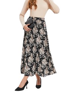 Embrace the essence of spring with the Beige Blossom A-Line Skirt. A testament to timeless elegance, this skirt features a serene floral pattern that exudes a subtle, sophisticated charm. The A-line silhouette gracefully flares from the waist, offering a flattering fit for all body types, while the full lining ensures complete comfort and coverage. Measuring 36 inches from the waist, the length is perfect for both casual and formal settings. To maintain the skirt's beauty, gentle care is recomme Sweater Skirt Outfit, Spring Skirts, Spring Sweater, Spring Tops, Skirts For Sale, Spring Dresses, Skirt Outfits, A Line Skirt, Skirt Top