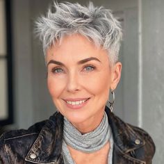 magnific 9VWIsf5q9volrV8MwY9x Gray Pixie with Shaved Sides Pixie Haircut Grey Hair, Ash Grey Balayage Short Hair, Very Short Pixie Haircut Shaved Sides, Gray Pixie Haircut, Shaved Pixie Cut Edgy, Cropped Pixie Haircut, Pixie With Shaved Sides, Short Grey Hair Over 60