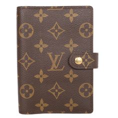 Authentic pre-loved Louis Vuitton wallet address book credit card holder with chain. Features brown monogram canvas, snap closure, three interior slots for credit cards, 2 slip pockets for cash or business cards, binder for address book, or day timer note paper. Use this cute Louis Vuitton as a day timer, notepad, wallet, or add the strap and use it as a wallet on a chain. You will love this! Authenticity Date Code: CA1907 Made in Spain Louis Vuitton Agenda Pm, Monogram Notebook, Louis Vuitton Agenda, Agenda Cover, Cash Wallet, Diary Covers, Vintage Monogram, Louis Vuitton Wallet, Lv Monogram