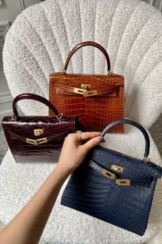 Perfect Hermes Trio. Message us for more details, styling advice, and orders from our global Personal Shopping team. Pre-Owned. Condition: Never worn‍. Limelight Nova is not affiliated with Hermes. #hermeskelly28 #hermeskellymiel #hermeskelly32 #hermeskellybordeaux Handbag Heaven, Dream Wardrobe