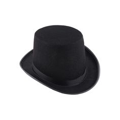 Looking for a hat that adds a sprinkle of magic to your outfit? This black top hat is your secret weapon for turning heads and wowing the crowd. Whether you're pulling a rabbit out of a magician hat, leading a circus as a ringmaster, or simply looking to dress up like a Victorian gentleman or lady, this hat has you covered—literally! Perfect for adults, teens, and even kiddos, this hat brings style, mystery, and a whole lot of fun. Let’s dive into what makes this top hat the hat you need! Want t Black Wide Brim Top Hat For Costume Party, Black High Crown Hats For Costume Party, Brimmed Top Hat For Winter Costume Party, Black Hat With Short Brim For Costume Party, Black Hats With Short Brim For Costume Party, Black Top Hat With Short Brim For Costume, Black Short Brim Hat For Costume Party, Fitted Black Hat Costume Accessories, Black Hat For Carnival Costume Party