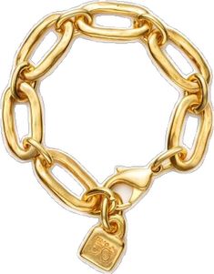 Luxury Gold-tone Polished Chain Bracelet, Luxury Gold-tone Chain Bracelet With Polished Finish, Elegant Charm Bracelet With Chunky Oval Links, Luxury Chain Link Charm Bracelet, Luxury Gold Bracelet With Chunky Chain, Luxury Chunky Chain Bracelet, Chic Oval Link Chain Bracelet For Formal Occasions, Luxury Gold-tone Chunky Chain Bracelet, Chic Formal Bracelets With Chunky Chain