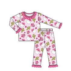 Material :Milk silk Preorder If you order with other stock items,we will need ship together when this item finished Cute Pink Sleepwear For Holiday, Playful Pink Sets For Holiday, Playful Pink Holiday Sets, Cute Pink Holiday Sets, Girls Christmas Pajamas, Winter Romper, Boys Christmas Outfits, Pumpkin Outfit