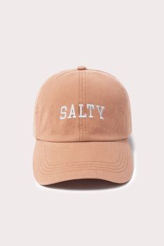 - Best selling Salty baseball cap! - 100% Cotton - One size fits most Affordable Snapback Fitted Hat For Summer, Cheap Summer Baseball Cap One Size Fits Most, Cheap Everyday Baseball Cap For Spring, Casual Spring Snapback Hat, Casual Baseball Cap For Spring, Cheap Spring Baseball Cap, Cheap Everyday Spring Baseball Cap, Cheap Retro Cotton Baseball Cap, Cheap Fun Cotton Baseball Cap