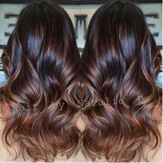 Top 30 Balayage Hairstyles to Give you a Completely New Look Diy Balayage, Balayage Hairstyles, Copper Balayage, Black Hair Balayage, Hair Colours, Balayage Highlights, Hair Painting