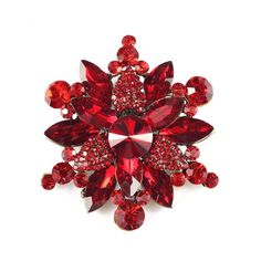 PRICES MAY VARY. Brooch Size:5.3CM*4.8CM(2.0IN*1.8IN). These delicate brooch inlay hight quality red austrian crystal rhinestone. These Brooches for Women Suit For Coat,Suit,Dress,T-shirt,Hat,Scarf,Collar,Bagpack and so on. Occasion:Can be used in valentine's day,wedding day,anniversary,mother's day,christmas day, thanksgiving day,party,birthday or a special occasion. FABULOUS Gift:A ideal gift for girlfriend,lover,wife,brides,bridesmaids,girls,daughter,women,ladies,mother,sister and so on. Red Rhinestone Brooch For Gift, Red Rhinestone Brooches For Gifts, Red Rhinestone Brooches For Wedding, Red Rhinestone Wedding Brooches, Formal Red Rhinestones Brooches, Formal Red Rhinestone Brooch, Coat Suit, Elegant Jewellery, Dress T Shirt