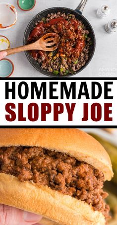 this homemade sloppy joe recipe is so easy to make