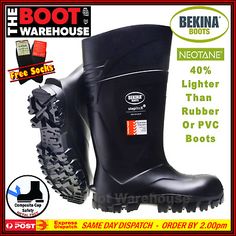 Top Rated BEKINA StepLite X SOLID GRIP BLACK Work Gumboots Composite Toe Cap Safety. LIGHT, Men Shoes Agricultural Sector, Black Work, Mens Shoes Boots, Top Rated, Shoes Boots, Cape, Men's Shoes, Shoe Boots, Boots