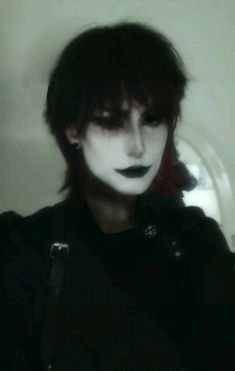 Male Gothic Makeup, Male Trad Goth Makeup, Men Goth Makeup, Goth Men Makeup, Goth Guy Makeup, Male Trad Goth, Trad Goth Makeup Men, Male Vampire Makeup, Metal Head Makeup