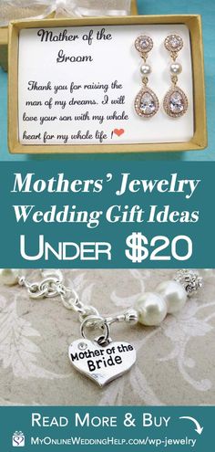 mother's jewelry wedding gift ideas under $ 20