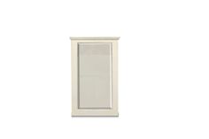 an empty white cabinet on a white background