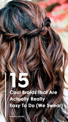 Wedding Braided Hairstyles For Long Hair, Long Hairstyles By Hair Pattern, Easy Celtic Hairstyles, Loose Braids Messy, Cute Easy Braids, Hairstyles For Every Hair Type, Easy Braids To Do On Yourself, Types Of Hair Braids, Easy Festival Hair