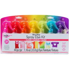 the spray dryer kit contains four different colors