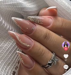 Acrylic Nail Glitter Designs, Apres Gel X Nails Wedding, Nail Stilleto Ideas, Short Stiletto Nails, Nail Designs Simple, Elegant Touch Nails, Short Stiletto, Sitting Together, Nails Classy