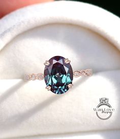 a ring with a large blue stone in it