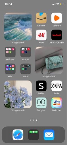 an iphone screen with several different icons on it