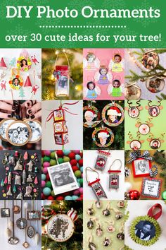 christmas ornament collage over 30 cute ideas for your tree