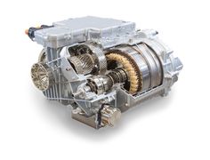 an engine is shown on a white background with clippings to the right side