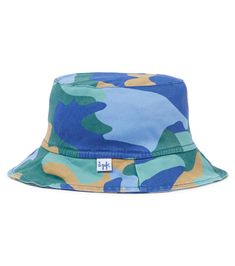 They'll love to match this camouflage-printed bucket hat from Il Gufo to the label's coordinating shirt. This design is made from stretchy cotton-blend twill and accented with a logo tag at one side. | Il Gufo Camouflage twill bucket hat Military Style Green Summer Hat, Green Military Style Summer Hat, Military Style Green Hat For Summer, Summer Military Cotton Hat, Summer Military Style Cotton Hat, Adjustable Camouflage Bucket Hat, Adjustable Camouflage Bucket Hat With Curved Brim, Military Style Cotton Hat For Summer, Green Reversible Cotton Bucket Hat