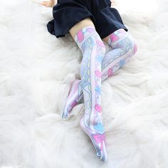 Color: WhiteMaterial: Velvet Size Length(cm)(inch) Leg circumference(cm)(inch) One Size 61/24.01 20-44/7.87-17.32 Cute Fitted Knee-high Socks, Cute Knee-high Stretch Socks, Cute Stretch Knee-high Socks, Cute Stretch Knee-high Stockings, Cute Knee-high Socks For Spring, Cute Fitted Knee-high Stockings, Cute Fitted Knee-high Legwear, Cute Stretch Summer Socks, Cute Fitted Knee-high Hosiery