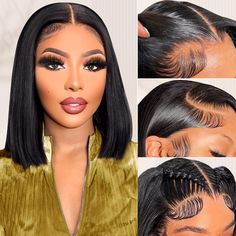 PRICES MAY VARY. 【Bob Wigs Human Hair Material】: Unprocessed Brazilian Vingin High Quality 10A 100% Human Hair. Cut From Young Donor, Soft and Healthy. Natural look, Soft Touch [Wigs For Black Women Human Hair Glueless HD Lace】: 13x4 HD Transparent Lace , Human Hair Lace Front Wigs Hairline with Baby Hair, Can Be Free Parted, Medium Size Cap (22-22.5 Inch) with 4 Combs and Adjustable Straps, More Comfortable to Wear [ Human Hair Wigs Bob Advantages] : Handmade 13x4 Hd Transparent Swiss Lace Is P Straight Bob Wig, 12 Inch Frontal Bob Wig, 8 Inches Bob Wig, 360 Lace Frontal Wig Bob, Straight Bob Lace Front Wigs, Hd Lace Bob Wig, Weave Bob Hairstyles, Braids For Black Women, Front Lace Wigs Human Hair