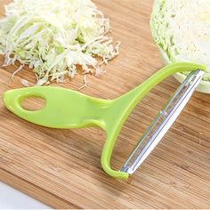 The perfect tool for kitchen slicing and peeling, not only suitable for cabbages but also carrots, cucumber, and all kinds of fruits and vegetables Designed with a hole at the end of the handle for easy storage Peeling vegetables will only take a matter of seconds, helps you live a healthy life for your family Material: Stainless Steel Size: 12 x 15.5cm Package Includes:  1 x Cabbage Cutter Stainless Steel Slicer Cabbage Slicer, Potato Slicer, Vegetable Design, Fruit Peeler, Potato Peeler, Purple Cabbage, Vegetable Chopper, Kitchen Ware, Vegetable Slicer