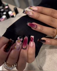 December Nail Ideas Short, December Nail Ideas, Nail Ideas Short, Hard Nails, Summery Nails, Simple Acrylic Nails