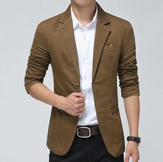 Stylish Kids Boys, Casual Blazer Men, Terno Slim, Suits Formal, High Neck Shirts, Blazer Men, Mens Blazer, Cheap Jacket, Mens Khakis