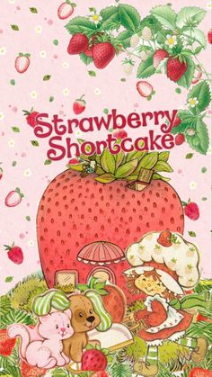 the strawberry shortcakes book is on display