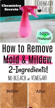 how to remove mold and midew 2 - ingredient no bleach or vinegar