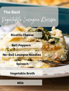 the best vegetable lasagna recipe