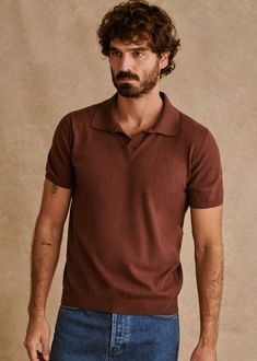 Ezio Polo - Chiné Rust - Cotton - Octobre Éditions Parisian Style, Rust, Collar, Clothes