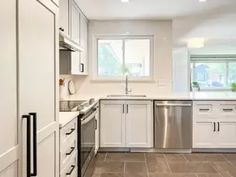 the kitchen is clean and ready for us to use in its new owner's home