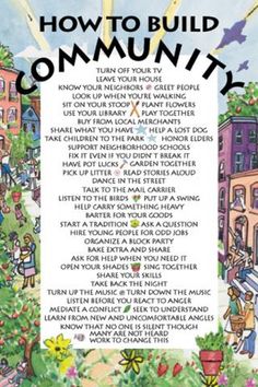 Postcard - How To Build Community - Syracuse Cultural Workers Intentional Community, Build Community, Buch Design, Community Living, Community Development, Community Gardening, Losing A Dog, Community Building, Social Work