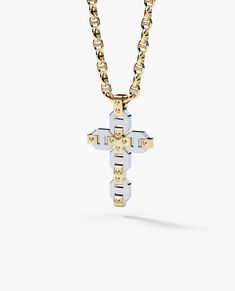 This handmade BRIGGS cross pendant is available in gold and platinum. Solid gold, hand polished pieces are fastened in place by Rockford Collection’s signature screws. Simple yet intricate, this cross pendant is ideal for those who understand that less truly is more. Luxury White Gold Cross Necklace, Luxury Tarnish-resistant Cross Jewelry, Luxury Crucifix Cross Necklace For Formal Occasions, Luxury Tarnish Resistant Cross Pendant Jewelry, Luxury Cross Pendant Necklace, Luxury Tarnish-resistant Cross Pendant Jewelry, Luxury Cross Necklace For Formal Occasions, Luxury White Gold Cross Necklace For Formal Occasions, Luxury Formal Cross Pendant Necklace