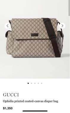 Gucci Ophidia, Bag Gucci, Changing Mat, Print Coat, Brown Coat, Baby Bottles, Old Money, Net A Porter, Louis Vuitton Damier