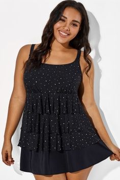 Women's Best-fitting & Stylish Plus Size Swimsuits Online Store - Meet.Curve Night Stars, Plus Swimwear, Long Torso, Stylish Plus, Plus Size Swimsuits, One Piece Suit, Fashion Gallery, Vintage Women, Neck Ruffle