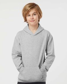 Youth Pullover Hood - HEATHER GREY - L | Tultex Youth Hooded Sweatshirt in Heather Grey Size Large | 80/20 Cotton/Polyester Hooded Pullover, Kids Sweatshirt, Hooded Sweatshirt, Heathers, Apparel Accessories, Heather Grey, Hooded Sweatshirts, Shirts Tops, Sweatshirts Hoodie