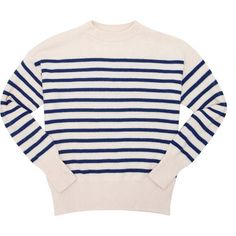 Women's Knit Sweater, Cream/Breton Stripes - Minnow Sweaters | Maisonette Stripe Knit Sweater, Breton Stripes, Womens Knit Sweater, Sweater Cream, Striped Cardigan, Knit Pants, Knitting Women, Striped Sweater, Swimwear Collection