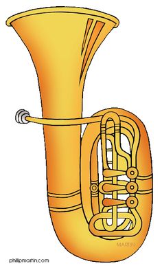 an illustration of a golden trumpet