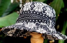 "Artisan Bucket Hat | Boho-inspired bucket hat featuring a woven design with mixed patterns This Bucket Hat is made from 100% natural organic cotton , Hat is unisex fit great on both men and women Measurements Large - inner circumference is 23\" inches Brim 2\" **These hats are handmade and so will vary slightly Shipping WORLDWIDE : 🚗 Normal shipping take time from 2 to 3 weeks, depending on country, customs, weather conditions and diligence of local postal delivery. During holidays shipping ca Bohemian Bucket Hat For Outdoor One Size, Bohemian Bucket Hat For Outdoor, Bohemian Bucket Hat One Size, Bohemian Bucket Hat With Curved Brim For Outdoor, Bohemian Outdoor Bucket Hat With Curved Brim, Black Bucket Hat For Festival, Adjustable Black Bohemian Bucket Hat, Black Adjustable Bohemian Bucket Hat, Adjustable Bohemian Bucket Hat For Festivals