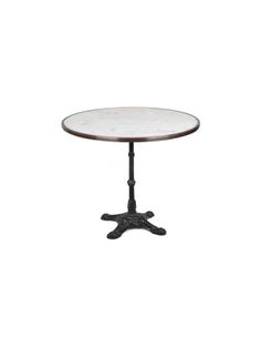 French Bistro Table with White Marble Top Weston Table French Bistro Table, Antique Cafe, Café Table, French Bistro, Brass Band, Cafe Tables, Bistro Table, Modern Life, Marble Top