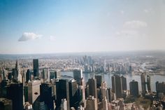 an aerial view of new york city from the empire building