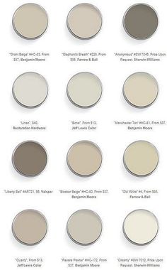 the different shades of paint that you can use to decorate your walls and floors with