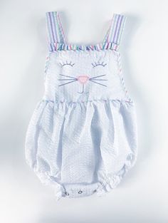 Birthday Bunny Romper Easter Bunny Rainbow Romper Baby Girl | Etsy Playful Gingham Bubble Romper For Spring, Cute Gingham Bubble Romper For Spring, Cute Spring Gingham Bubble Romper, Playful Gingham Bubble Romper For Playtime, Spring Gingham Bubble Romper For Playtime, Playful Bubble Romper For Beach In Spring, Playful Spring Beach Bubble Romper, Cute Bubble Romper For First Birthday In Spring, Cute Gingham Cotton Bubble Romper